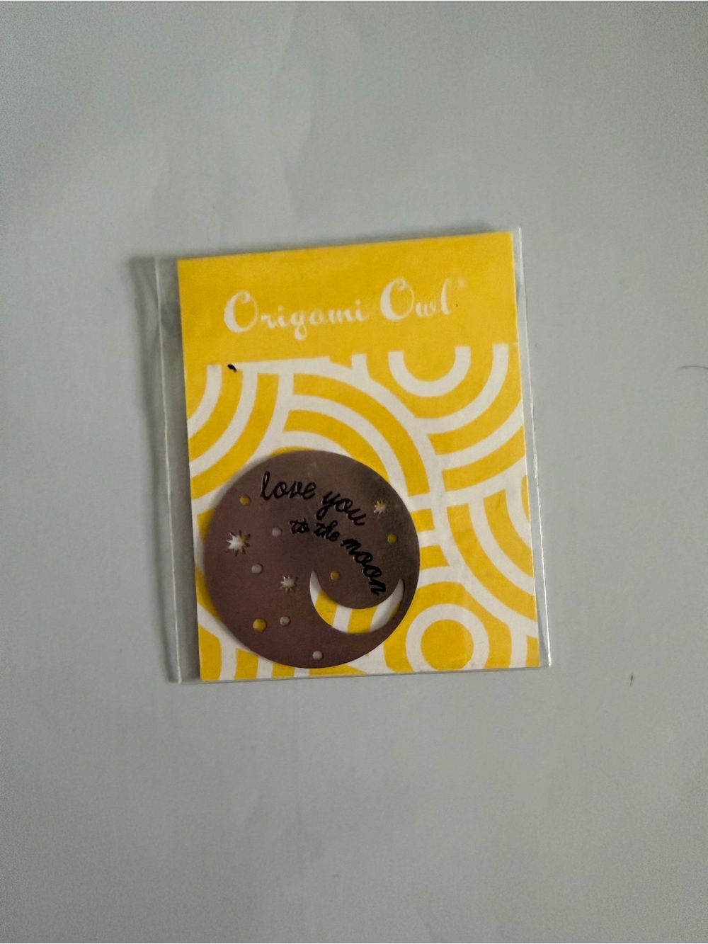 Origami Owl Brown Moon 'Love You to the Moon' Wall Accent